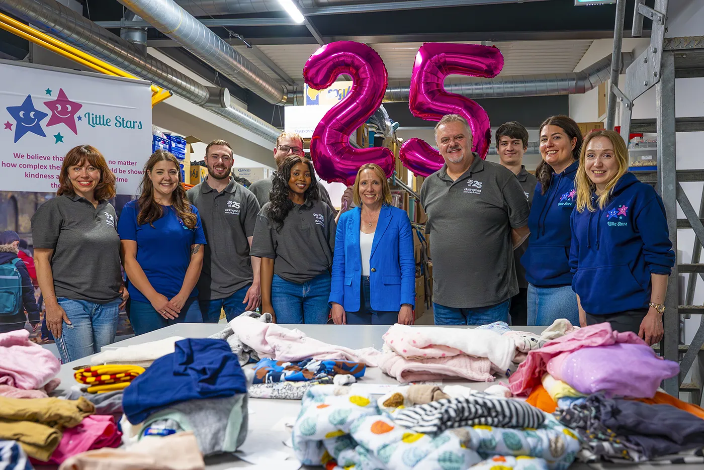 Helen Morgan MP Clickingmad team and the Little Stars team