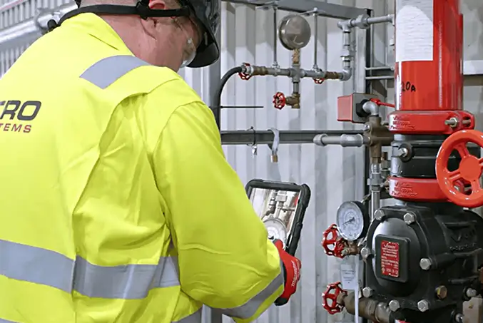 This link will open another website - Website Design by Clickingmad - Fire Protection website image link